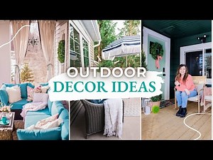 7 Creative Outdoor Makeovers That'll Have You Craving Colour Again | Porch, Patio & Deck Decor Ideas