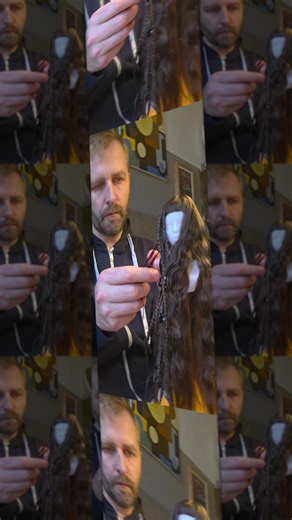 A little work-in-progress ✨ Braiding the hair… and here’s the result 💥🖤 #braiding #Bjd #bjddolls #doll #dollfashion