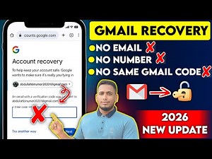 Recover Gmail Account without Same Gmail Code Password & Email 2026