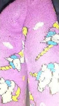 Cute Unicorn Purple Girly Ankle Socks