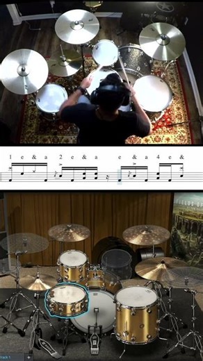 Simple 16th Note Drum Fill (Sounds Advanced)