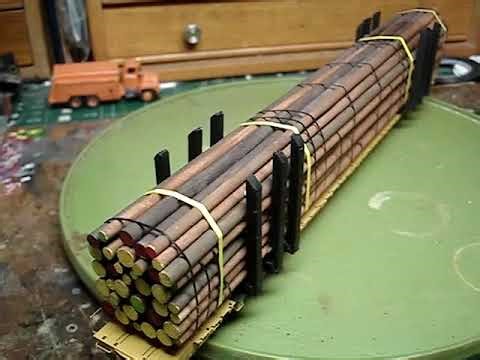 HO Walthers Greenbrier Utility Pole Load Completed.