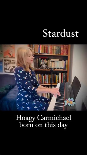 Hoagy Carmichael born on this day. Playing one of my favourites of his ‘Stardust’ (music HC lyrics Mitchell Parish) #HoagyCarmichael | Kate Garner Music