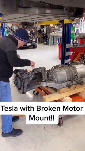 Tesla with a broken motor mount! #tesla #grubermotors #original #Shorts #teslatok #teslamodel3 #teslacheck #teslamodels #teslamodely #teslamodelx #maintain #maintenance #repair #mechanic #future #ev #electriccar #fy #fyp #fypシ #foryou #foryoupage #foryourpage #explore #explorepage #exploremore #viral #viralvideo #viraltiktok #viralreel #trend #trending #trendy #discover #interesting #reel #education #learning | Gruber Motor Company