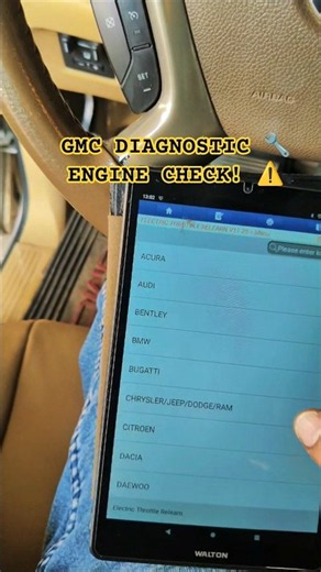 GMC Engine Diagnostic 🔧 | Throttle Body Check With Scanner | Car Repair #Shorts