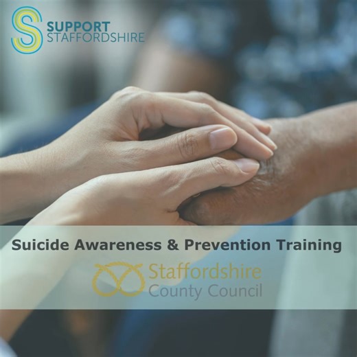 1.1K views · 7 comments | 易 Free Suicide Awareness & Prevention Training https://supportstaffordshire.org.uk/suicide-awareness-training Staffordshire County Council has commissioned free training in suicide awareness and prevention, developed and delivered by North Staffs MIND. This vital training is open to anyone who wants to better understand how to support others and help save lives. Please visit the link above for full details on this opportunity. | Support Staffordshire | Facebook