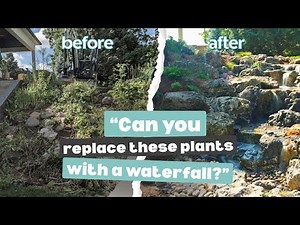 Transforming a 6' Slope into a 15-Foot Pondless Waterfall