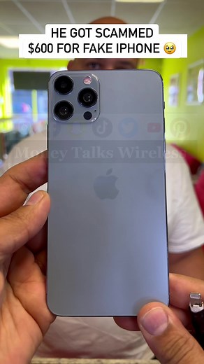 13K views · 471 reactions | Somebody scammed him $600 梁 #ScamAlert #fakeiphone #moneytalkswireless #apple #foryoupage | Money talks wireless | Facebook