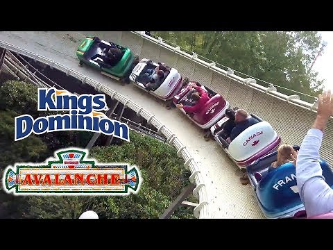 2018 Avalanche Bobsled Roller Coaster On Ride HD POV Kings Dominion