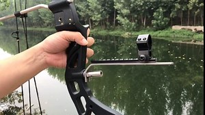 SOPOGER Archery Flashlight Mount Stabilizer - Compound Bow Accessories Light Holder Bracket Stabilizer Mount for Compound Bow Hunting Bowfishing