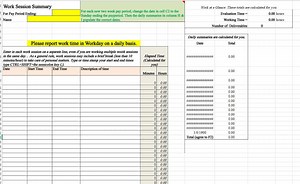 Weekly Work Summary Timesheet - Etsy