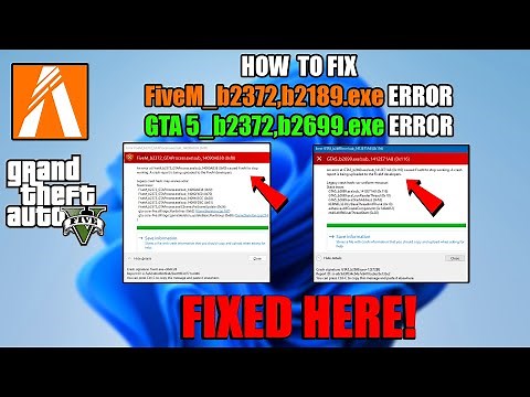 GTA5_b2372.exe!sub_1411BE064 (0x0),GTA5_b2699.exe!sub_1412E71A8 (0x116) Error Fix FiveM (GTA V) 2026