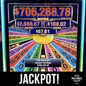 6.9K views · 215 reactions | 螺 Now THAT'S a jackpot. 螺 Congratulations the winner of $706,320 who was feeling lucky on the Scientific Games Cash Spin Deluxe penny slot machine!! | Seminole Hard Rock Hotel & Casino Tampa | Facebook