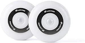 LUXPRO LP176 Motion Activated LED Diffused Lighting Puck Lights, Pack of 2