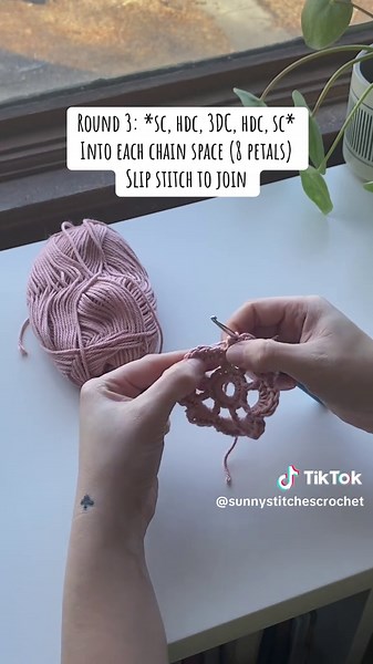 This is a long one so make sure you save it if you need to watch later or just so you can come back to it! . Here’s the tiktok tutorial of the “Peach Rose” crochet square! It works up in only 8 rounds and makes such a beautiful square 🌹 . You can find a more in depth tutorial on my YT channel! I hope you have fun trying this new crochet square and please let me know what projects you make with it! . #crochet #crochettok #crochetok #crochetwithme #crochetalong #crochettutorial #crochetsquare #gr