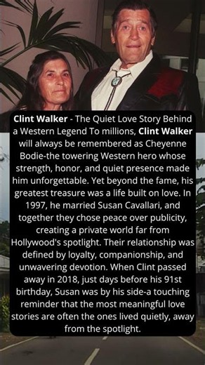 Clint Walker-The Quiet Love Story Behind a Western Legend#stories #clintwalker #familyfirst#truelove