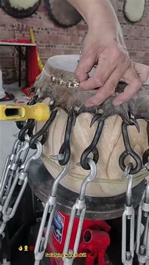 Traditionally drum crafting skill 🥁- Mastering Craftmanship 🌿