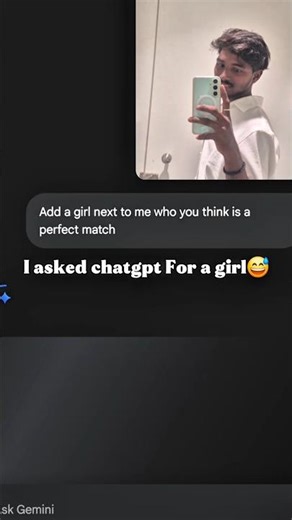 Chatgpt For a Girl gives Meh💋🤩wait for End😂#chatgpt #ai #shorts #videos #girl #beauty #gemini #happy