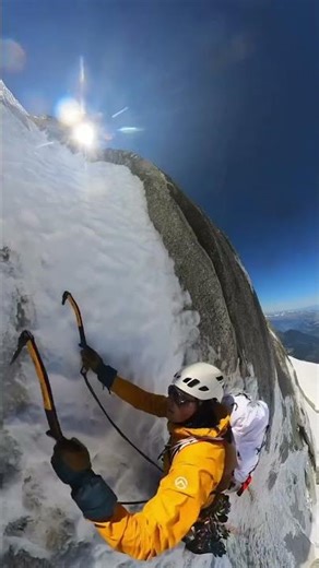 Tom Czermak Climbing the Contamine-Mazeaud | Extreme Ice Climbing on Mont Blanc