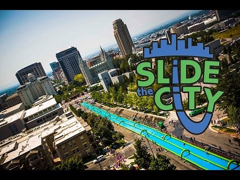 slip and slide -1000 feet!!! - SLiDE THE CiTY