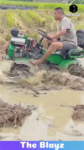 MUDDY FIELD CHALLENGE! 🚜 Tiny Tractor Turns Wet Land Into Perfect Farmland!