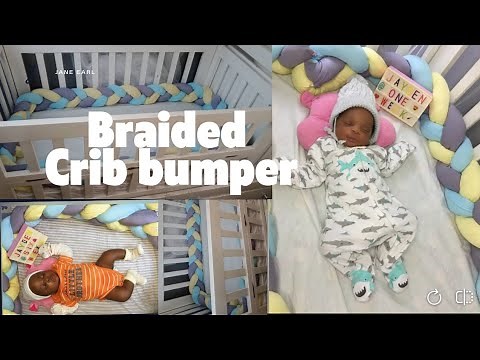 DIY BRAIDED BABY CRIB BUMPER | THREE COLOR BRAIDED BABY CRIP BUMPER | JANEARL