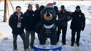 USA Sled Hockey explores Paralympic village, gets on the ice