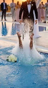 "TRUST ME," he whispered into my ear. Then, he let go. My wedding dress—six months of delicate lacework—became a heavy anchor as I hit the cold water. My husband, Ethan, stood on the edge laughing. | Best Wishes For You