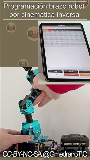 Programación de brazo robot por cinemática inversa