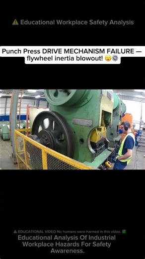 ⚠️ Massive 200-Ton Press BULL GEAR EXPLOSION 🤯💥 (LOUD) #shorts