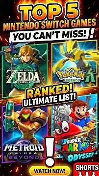 🔥 TOP 5 Nintendo Switch Games in 2026 🎮 #1 Is Absolutely INSANE! #gaming #nintendoswitch #top5