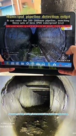 You Can't Fix What You Can't See 👀 | Pipe Inspection Robot #robotics