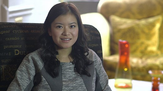 Katie Leung unwraps Mei