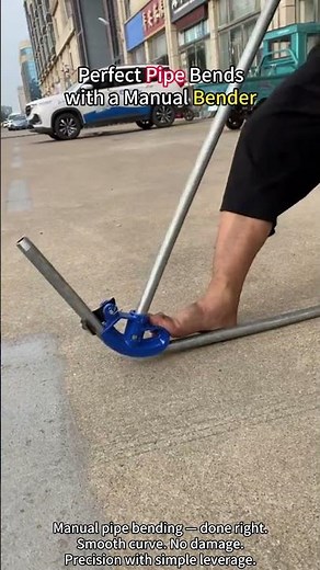 How to Use a Manual Pipe Bender Properly🔧#shorts #diy #machine #tools #skills