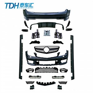 [Hot Item] Bodykit for Benz C Class W204 Facelift and Update to C63 Look with Front Bumper Rear Bumper Side Skirts Grille