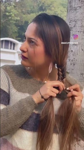 Super easy side braid less than 5 mins