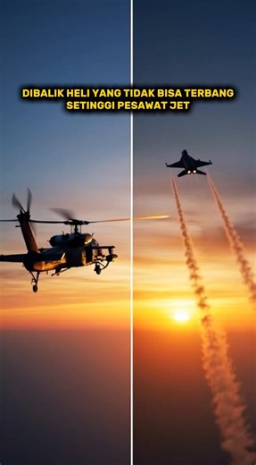 Kenapa helikopter tidak bisa terbang setinggi jet