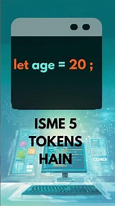 JavaScript Tokens Kya Hai #shorts #javascripttokeen