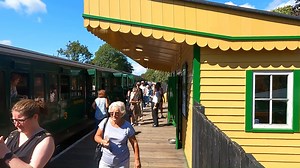 SMALLBROOK JUNCTION is our eastern terminus. With its handy cross-platform connection, the station provides easy access for those arriving from Ryde, Sandown and Shanklin via Island Line. Our trains wait here for about 10 minutes to allow the locomotive to change ends - a good opportunity to snap a photo before you depart for Havenstreet. | Isle of Wight Steam Railway