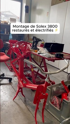 Assembly of restored and electrified Solex 3800 🤩 #NOIL #Solex #foryou #retrofit