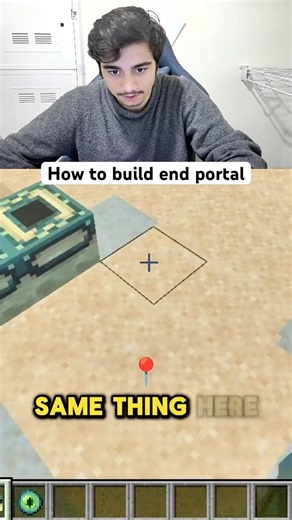 How to build end portal in Minecraft #minecraft #film #gaming #minecrafttutorial
