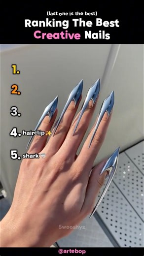 Ranking The Best Creative Nails Trend 💅 #shorts #nailart #creativenails #nails #art