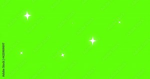 Shine animation. Shimmering light. Green screen. 4K animation