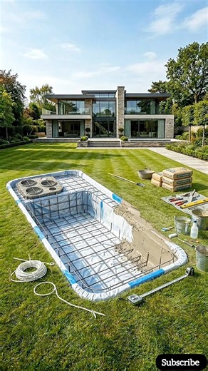 I Built an i phone Pool in My Backyard!📱💦 Built an i Pool in My Backyard! 📱💦