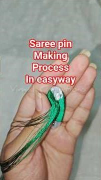 SAREE PIN MAKING VIDEO #sareepins #tutorial #handmade #handmadetutorial #sareepin
