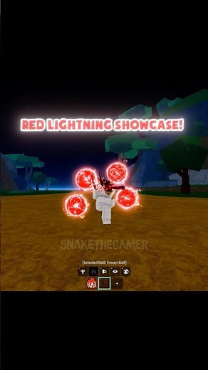 Red Lightning Showcase!?.🤩 #bloxfruits #roblox #gamerrobot