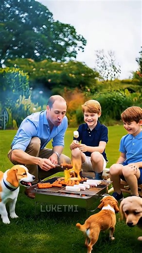 Flames rise, hearts melt—George and Louis turn grilling into pure royal charm as William beams with pride. A father’s joy, a legacy in motion, and fans can’t look away from this royal backyard magic. | Luketmi