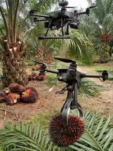 Africa's Cutting-Edge Drones Harvest Palm Fruits: The Future of Farming