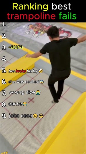 ranking trampoline fails that went WRONG 😱 #funnyfails