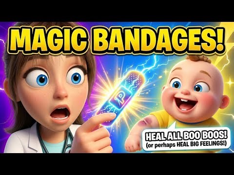 Bandages with Superpowers Heal Baby Leo's Boo Boos & Big Feelings | Doctor Shizu